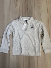 Janie and Jack Boys San Francisco CA Graphic Quarter-Zip Sweatshirt
