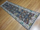 Turkish Oushak(Tree Of Life)Birds Multicolored Handmade Bohemian Rug 2.5x8.9 Ft — photo 6
