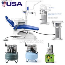 Sillón Dental/Compresor Silencioso Sin Aceite/Sistema de Succión Bomba de Vacío