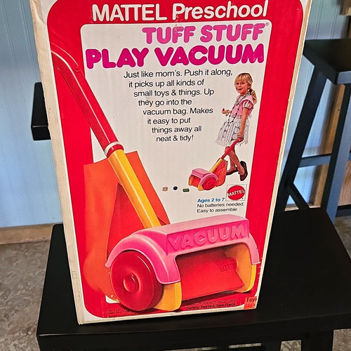 Mattel Tuff Stuff Toy Vacuum Playset with Box, Vintage 1974 (MPN 7167)