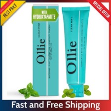 Ollie 10 Nano Hydroxyapatite Toothpaste 4oz - Fluoride Free Sensitive Whitening