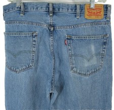 Levis 550 Jeans 40 x 31 Blue Denim Medium Wash Relaxed Straight Mens