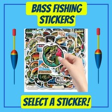 Bass Fishing Funny Vinyl Stickers - Select A Sticker - Buy2get4free Bass Fishing Funny Vinyl Stickers - Select A Sticker - Buy2get4free