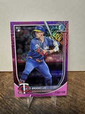 Brooks Lee RC 2025 Bowman Chrome Mega Mojo Pink Refractor  /199 Twins