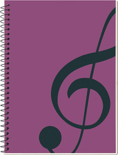 Music Notebook Composition Manuscript Staff Notebook with 100 Pages 10.24X7.5 In