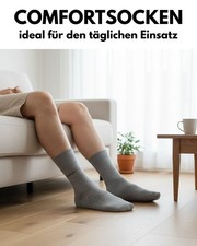 Comfort Diabetiker Socken ohne Gummi Herren Damen Baumwolle ohne Naht 10-30 Paar