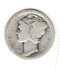 1920 D Mercury Dime circulated 90% Silver  avg circulated to Good G