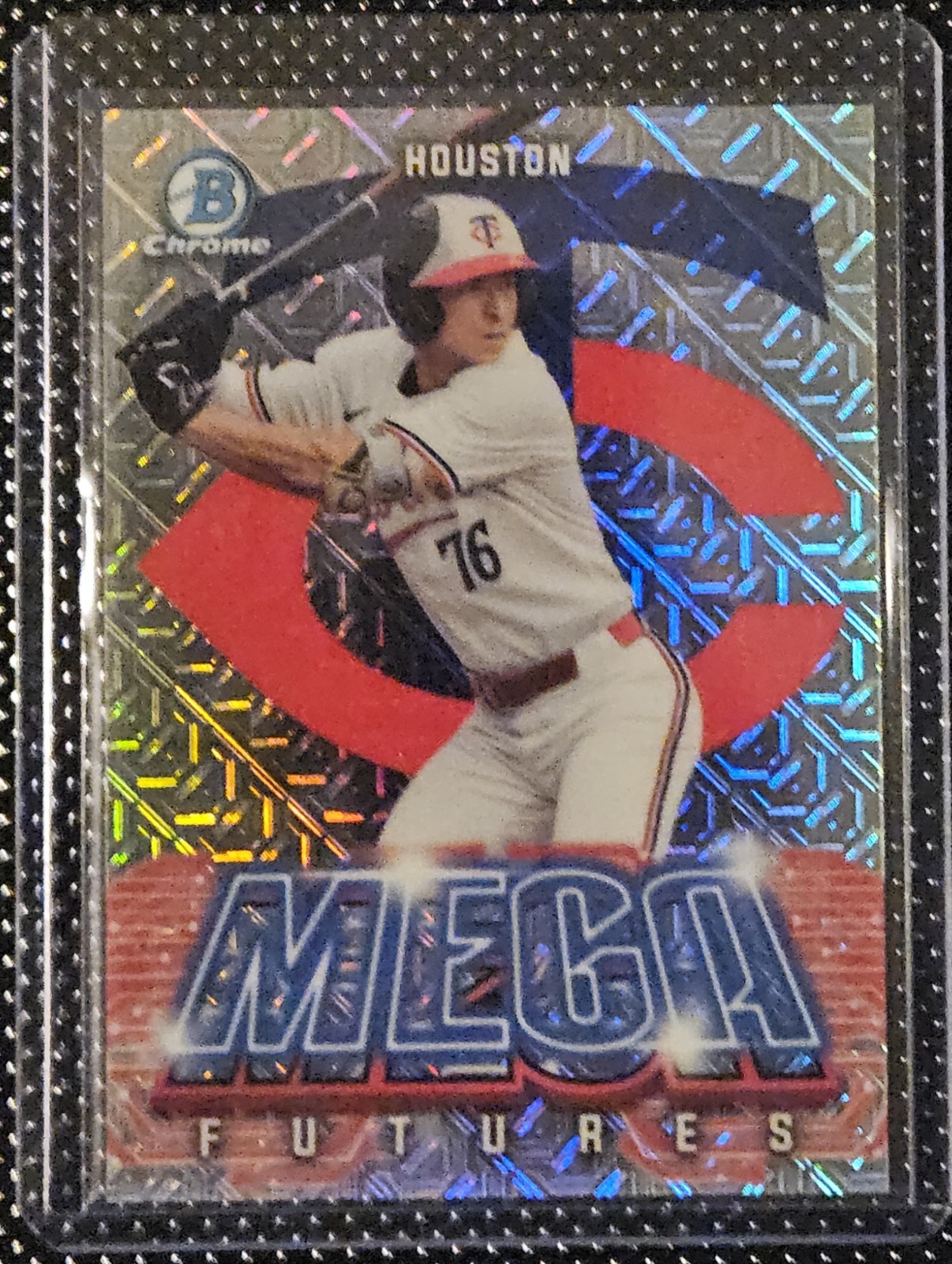 2026 Bowman Mega Futures MF-2 Marek Houston Mojo - SSP Case Hit - Twins 1st Rd 