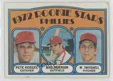 1972 Topps 1972 Rookie Stars Pete Koegel Mike Anderson Wayne Twitchell #14 16ez