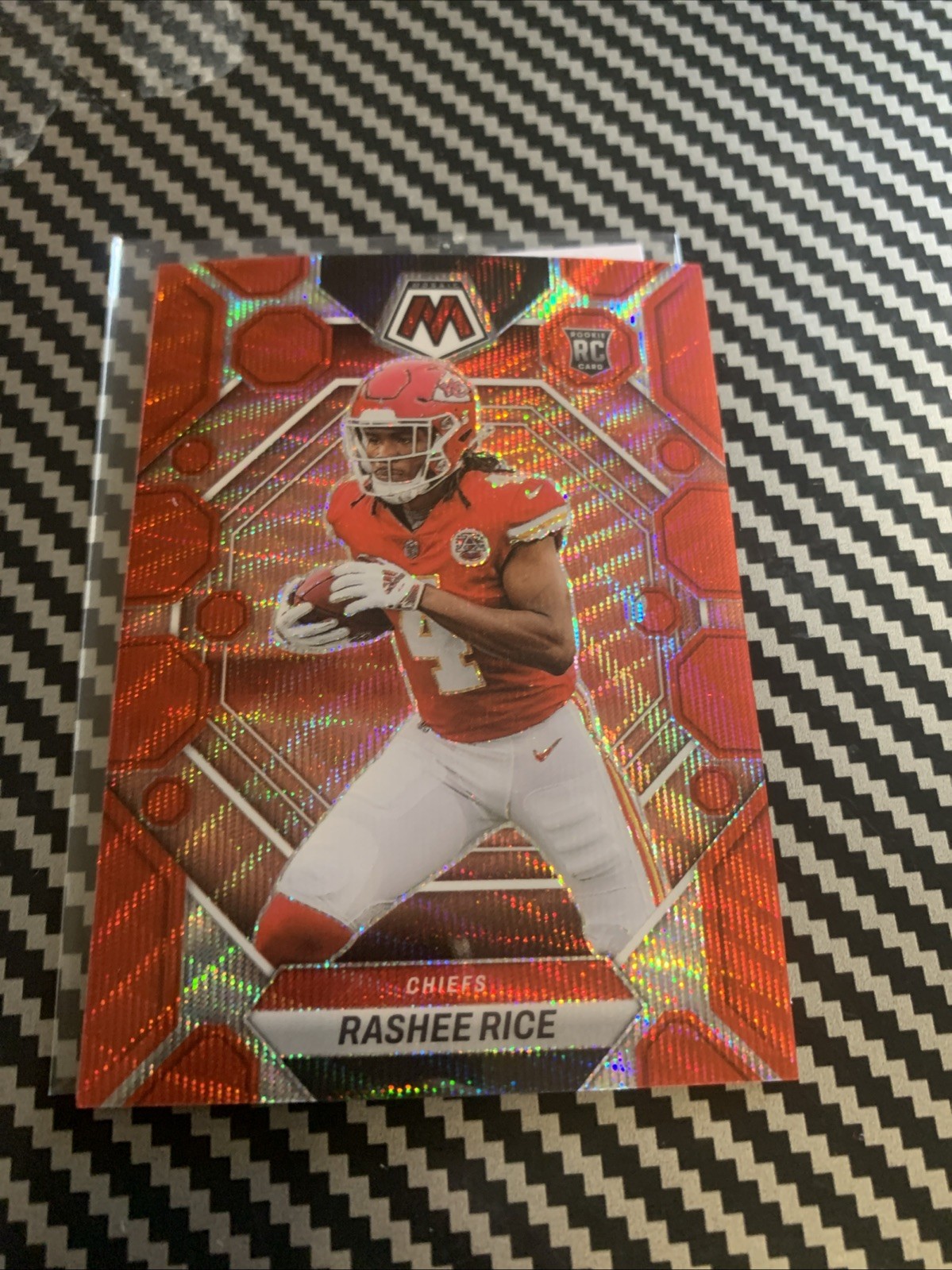 2023 Mosaic Red Wave Prizm Ssp 1/9 Fop #357 Rashee Rice Color Match