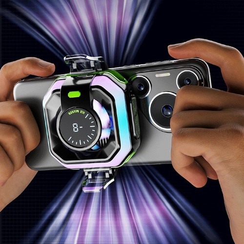 Ventilateur de Refroidissement T��l��phone Portable Intelligent avec Lumi��res R - Photo 4 sur 12