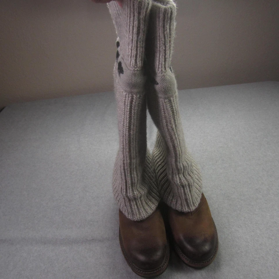 Sorel Botas Mujer 11 Marrón Cuero Tejido Puño Oso Slouch Pull On NL1773-200 Foto 3 de 4