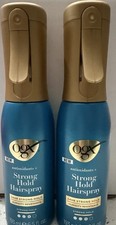 Lot de 2 laques OGX Strong Hold 24 heures Strong Hold résistantes à l'humidité 6,5 oz Ea