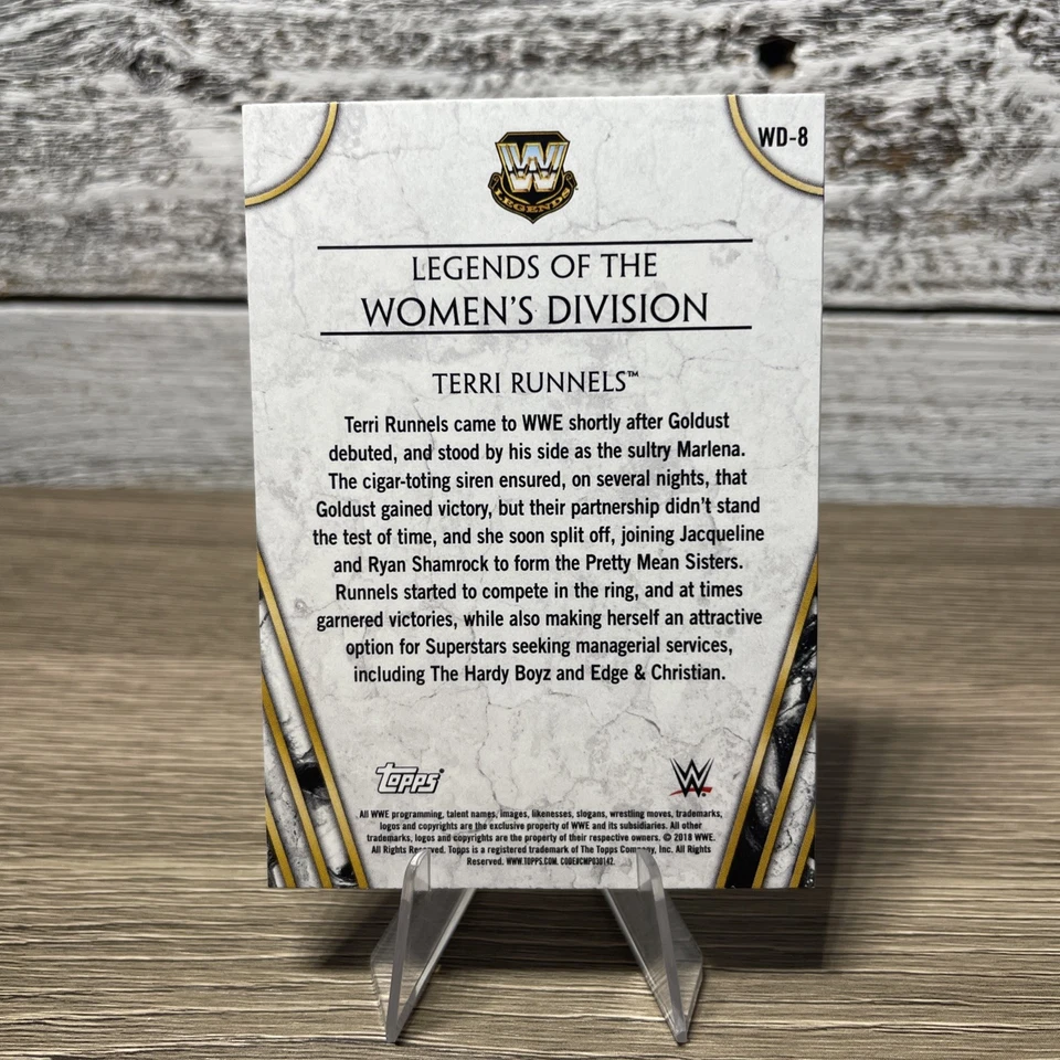 2018 Topps Legends of the WWE Women's Division Terri Runnels #WD-8 - Image 2 of 2