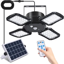 Solar Shed Lights for Indoor and She Sheds Buildings, Solar Powered Barn Light, 