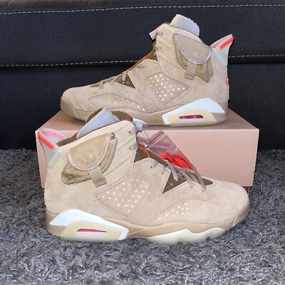 Size 11 - Jordan 6 Retro x Travis Scott Mid British Khaki