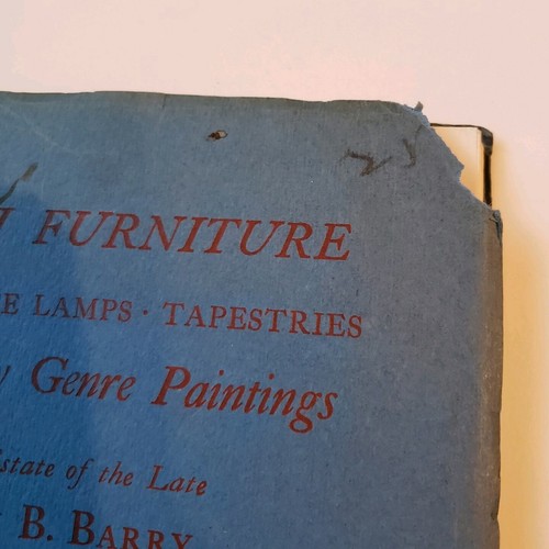1962 Parke-Bernet Galleries Auction Catalog English Furniture Barry Rothschild - Picture 2 of 8