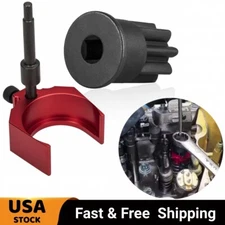 9U-7227 Injector Height Adjustment Gauge Tool & J-38587-A Engine Barring Socket 