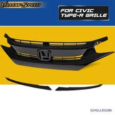 Fit For 2016 2017 2018 Honda Civic Mesh Grille Front Hood Grille Factory Style 