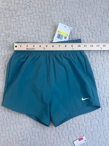 Nike One Woven Shorts Girls Olive Green Small Loose Fit Training Running Pull On - Picture 7 of 9