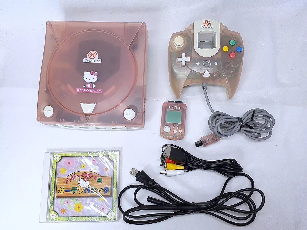 Sega Dreamcast Hello Kitty Pink console set New LED Battery HKT