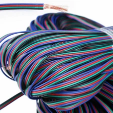 4-PIN RGB Extension Connector Wire Cable Cord For 3528/5050 RGB LED Strip Light