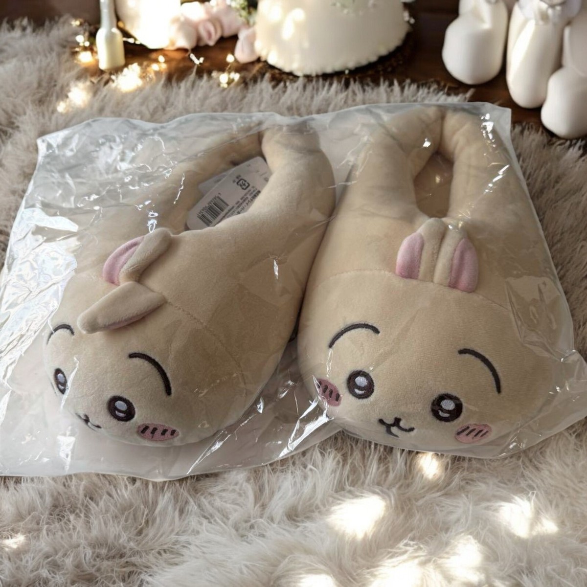ましゅまろたャ Chiikawa Marshmallow Room Shoes Free size (22-24cm) H95×W140