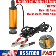 12V Mini Refueling Submersible Diesel Electric Fuel Water Oil Transfer Drum Pump