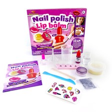 Kids Nail Polish Lip Gloss Lip Balm Making Kit Make Your Own Craft Girls Ages 8+