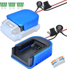 Kobalt 24V Battery Adapter with Fuse for RC Toys and DIY Projects