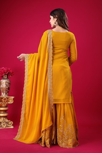 Indian Salwar Kameez Suit Designer Pakistani Bollywood Party Wear Wedding Dress - Picture 30 of 64