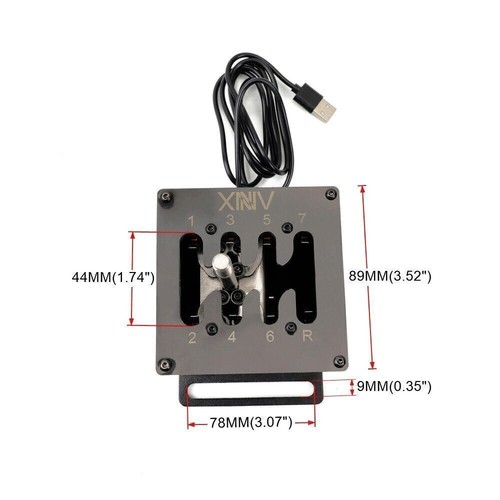 USB H Shifter 7+R For Thrustmaster Logitech G29 Steering Wheel SIM Racing Games - Picture 3 of 11