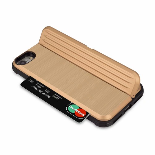 Funda protectora híbrida a prueba de golpes con ranura para tarjetas con soporte para tarjetas para iPhone 6s 7/8 7Plus - Imagen 22 de 58