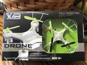NEW Playtek XIB Mini Drone Quadcopter Infrared White Green FULL FUNCTION, SEALED