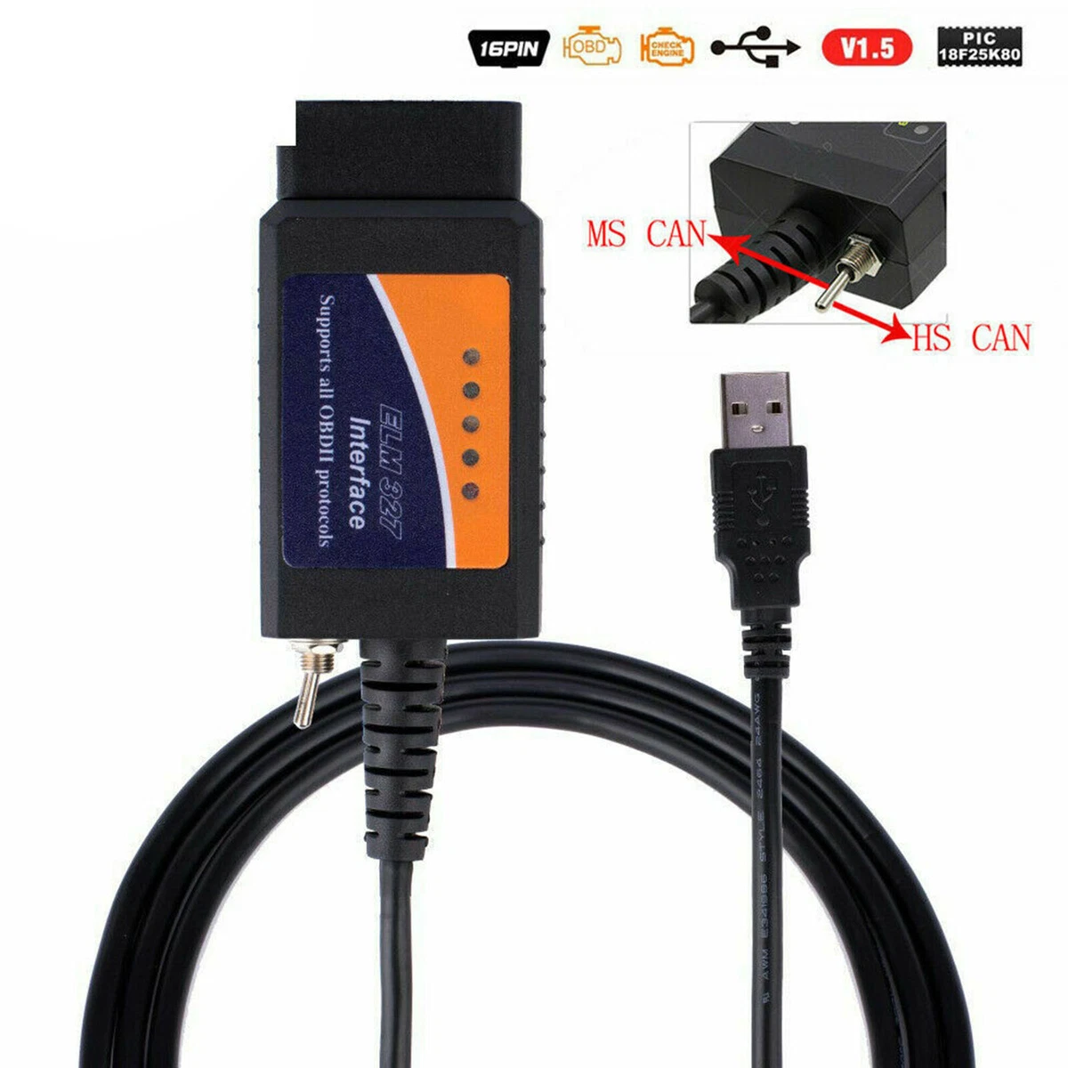 elm327 на форд ms can