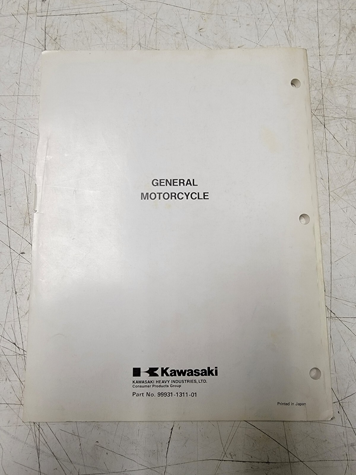 Kawasaki General Motorcycle Dealer's Assembly Manual 99931-1311-01 | eBay