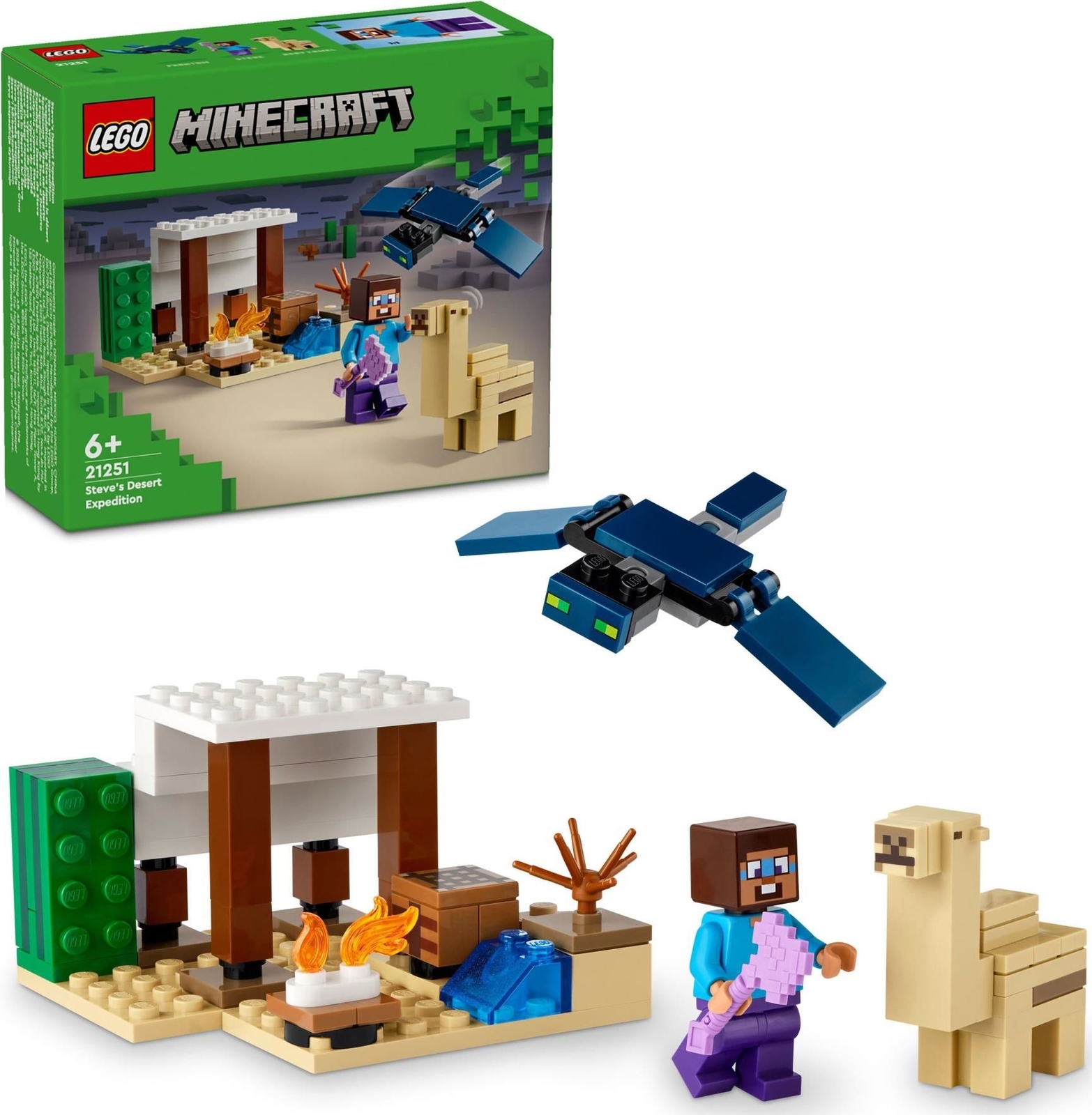 Merchandising Lego: 21251 - Minecraft - Spedizione Di Steve Nel Deserto