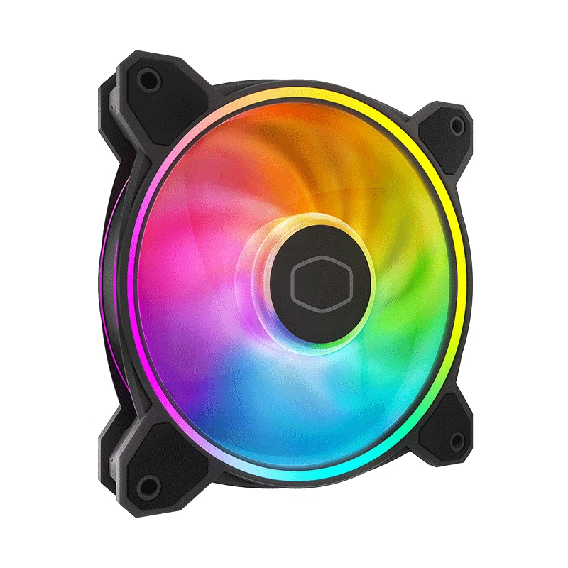 Cooler Master MasterFan MF120 Halo² Fan, Duo-Ring ARGB Gen 2 LED Rings, 120mm - Image 2 of 4