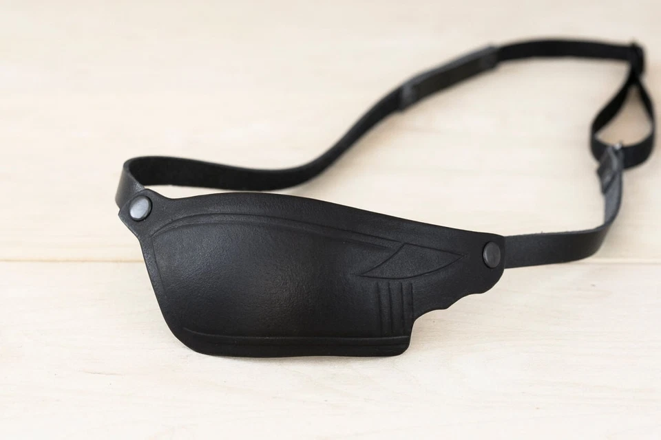 Leather Eye Patch, Eye Patch, Slim Eye Patch, Black Eye Patch, One Eye - Image 4 of 4