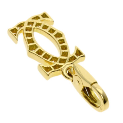 美品　Cartier　necklace　ペンダントトップ　2C　vintage Cartier カルティエ ペンダントトップ C2 2Cチャーム ダイヤ