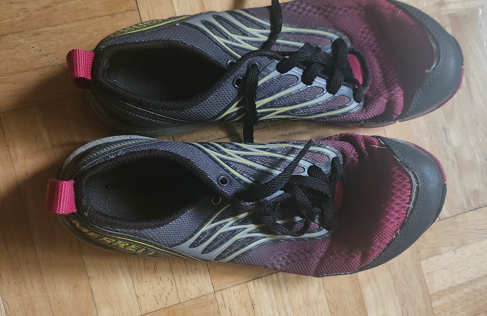 Merrell Ascend Glove scarpe minimal trail running passeggio 6 5 rosa antracite