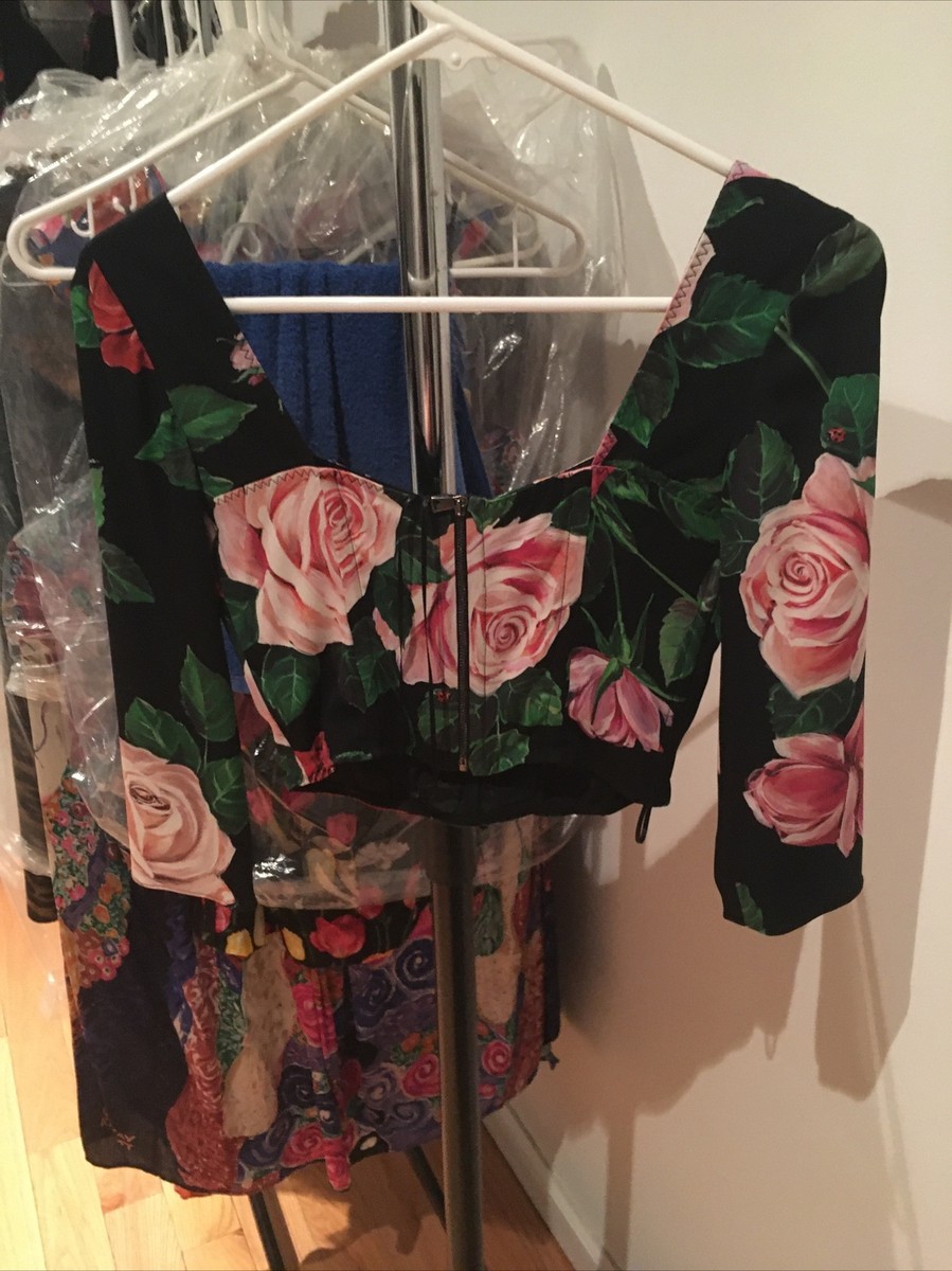 dolce and gabbana floral bustier top