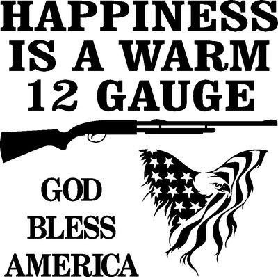 2ND AMENDMENT GUN COOL AMERICAN EAGLE VINYL DECAL STICKER ART CAR WALL DECOR