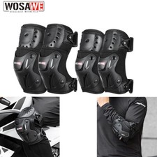 WOSAWE Erwachsene Motorrad Knie Ellenbogen Pa...