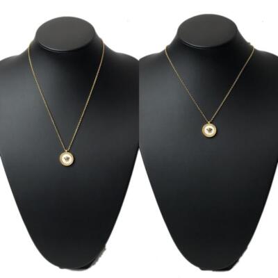 VERSACE Necklace Medusa Logo Gold White Accessories unisex DG17255