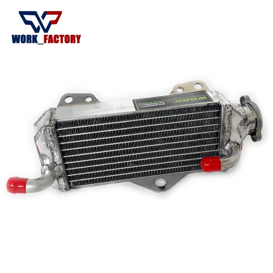 Radiador de alumínio + mangueira de líquido de arrefecimento para Kawasaki KX65 2000-2021 2020 2019 2018 2017 - Imagem 3 de 4