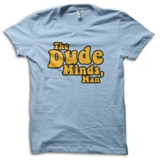 The Big Lebowski "The Dude Minds, Man" Bowling 90s Retro Movie T-Shirt M5630