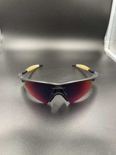 Oakley Pro M Frame Matte Black w/ Red Iridium Sweep Lenses - Picture 1 of 10