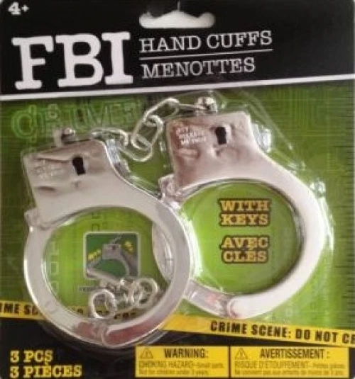 Disfraz de convicto con esposas de juguete talla para hombre talla única para la mayoría Foto 2 de 2