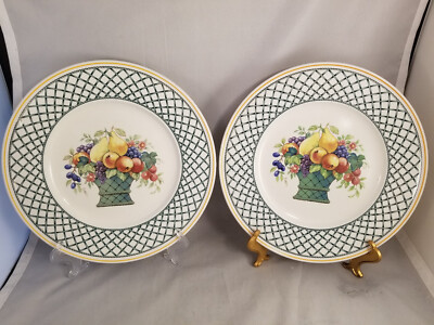 Set of Villeroy Boch Basket Dinner Plates